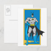 Batman steht 2 postkarte (Vorne/Hinten)