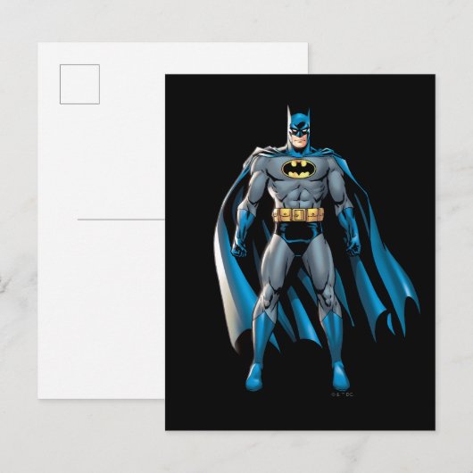 Batman steht auf postkarte (Vorne/Hinten)