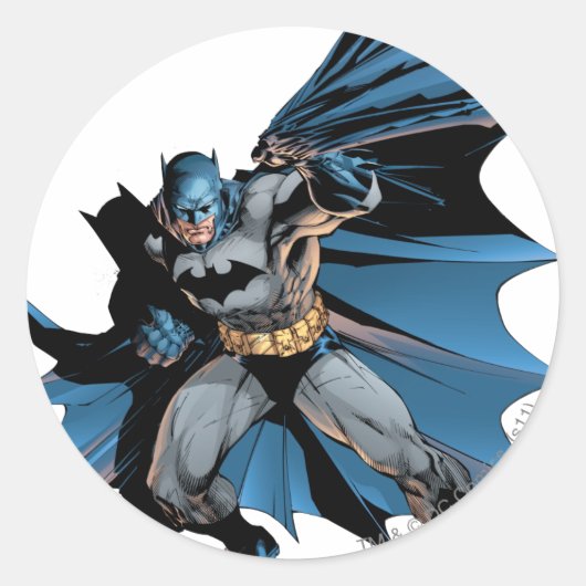 Batman Strong Shadow Runder Aufkleber (Vorderseite)