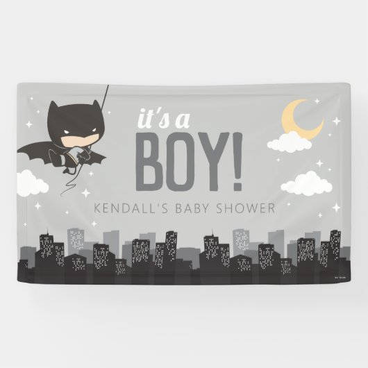 Batman Super Hero Baby Shower Banner (Horizontal)