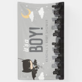 Batman Super Hero Baby Shower Banner (Vertikal)