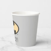 Batman Super Hero Baby Shower Pappbecher (Rückseite)