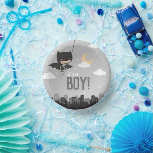 Batman Super Hero Baby Shower Pappteller (Party)
