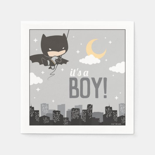 Batman Super Hero Baby Shower Serviette (Vorderseite)