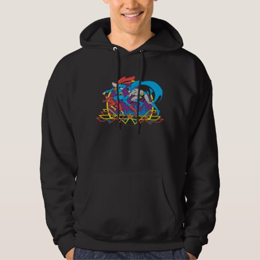 Batman + Superman + Flash Hoodie (Vorderseite)