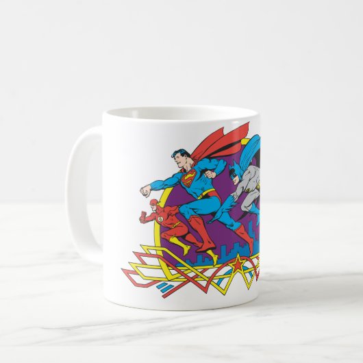Batman + Superman + Flash Kaffeetasse (Vorderseite Links)