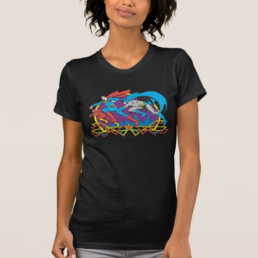 Batman + Superman + Flash T-Shirt (Vorderseite)