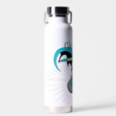 Batman Surfing - Ladung! Trinkflasche (Vorne)