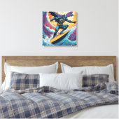 Batman surfing leinwanddruck (Insitu (Schlafzimmer))