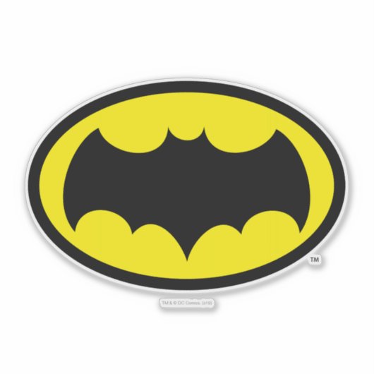 Batman Symbol Aufkleber (Vorderseite)