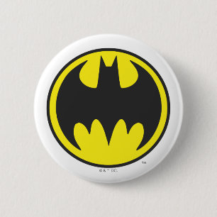 Batman Symbol   Bat Circle Logo Button