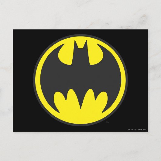 Batman Symbol | Bat Circle Logo Postkarte (Vorderseite)