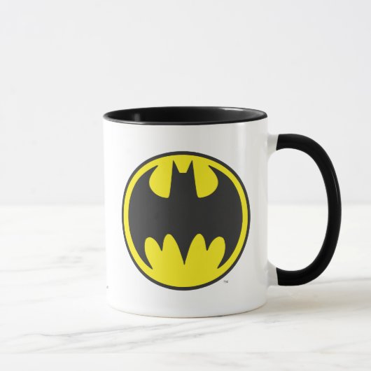 Batman Symbol | Bat Circle Logo Tasse (Rechts)