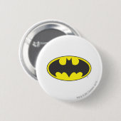 Batman-Symbol | Bat Oval-Logo Button (Vorne & Hinten)