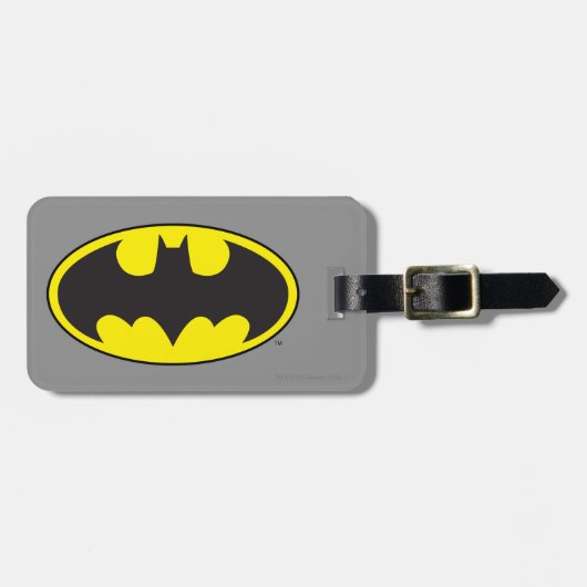 Batman-Symbol | Bat Oval-Logo Gepäckanhänger (Vorderseite horizontal)