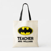 Batman-Symbol | Bat-Oval-Logo Tragetasche (Rückseite)