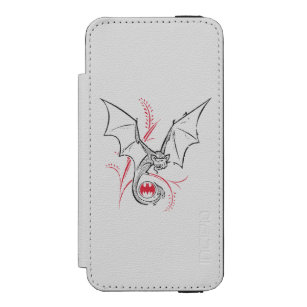 Batman Symbol   Bat Red Black Logo Incipio Watson™ iPhone 5 Geldbörsen Hülle