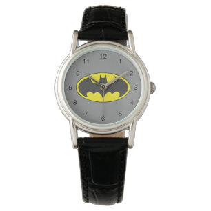 Batman Symbol Becken-Oval-Logo Armbanduhr