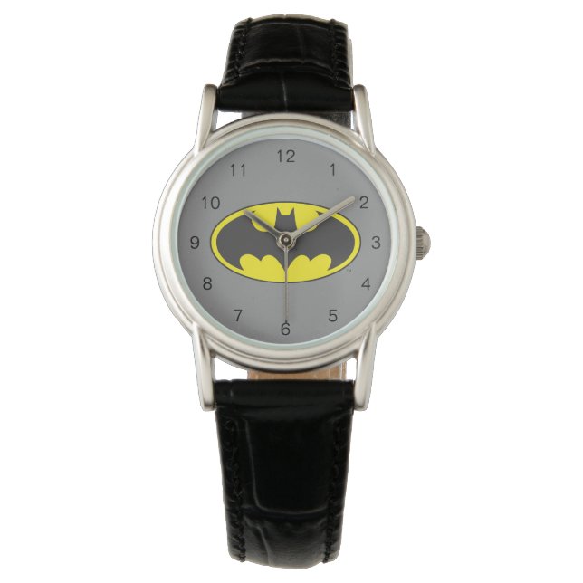 Batman Symbol | Becken-Oval-Logo Armbanduhr (Vorderseite)
