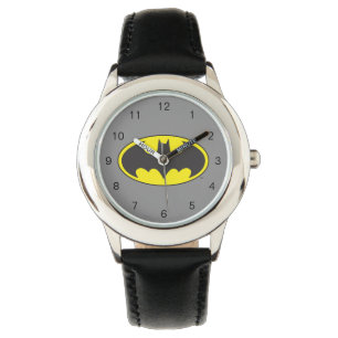 Batman Symbol   Becken-Oval-Logo Armbanduhr