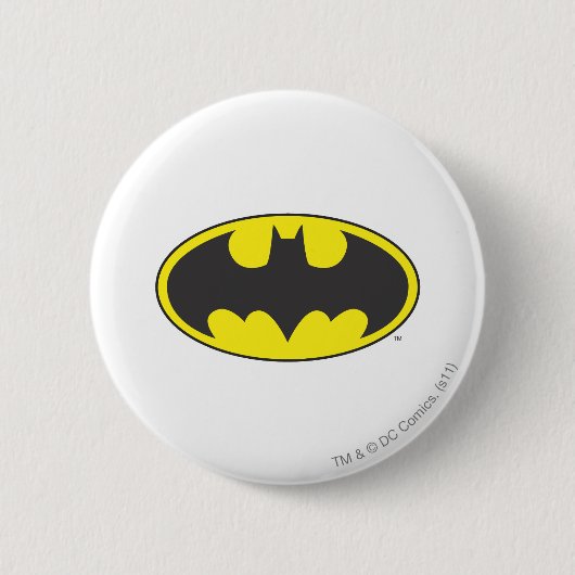 Batman Symbol | Becken-Oval-Logo Button (Vorderseite)