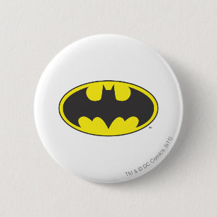 Batman Symbol Becken-Oval-Logo Button