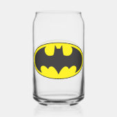 Batman Symbol | Becken-Oval-Logo Dosenglas (Vorderseite)