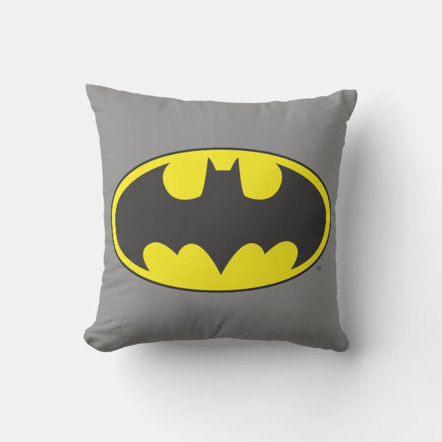 Batman Symbol | Becken-Oval-Logo Kissen (Vorderseite)