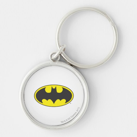 Batman Symbol | Becken-Oval-Logo Schlüsselanhänger (Vorne)