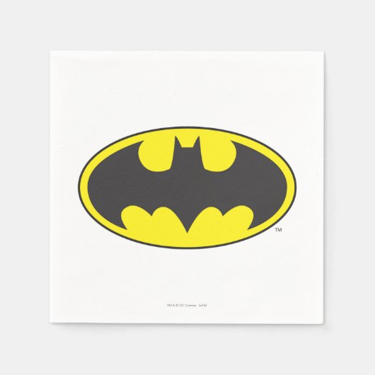 Batman Symbol | Becken-Oval-Logo Serviette (Vorderseite)