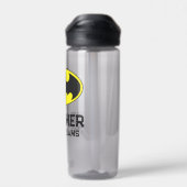 Batman Symbol | Becken-Oval-Logo Trinkflasche (Rückseite)