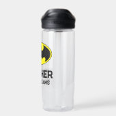 Batman Symbol | Becken-Oval-Logo Trinkflasche (Rückseite)