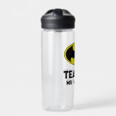 Batman Symbol | Becken-Oval-Logo Trinkflasche (Vorderseite)