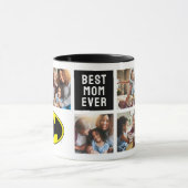 Batman Symbol | Beste Mama FotoCollage Tasse (Zentrum)