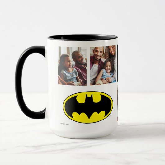 Batman Symbol | Beste Vater-FotoCollage Tasse (Links)