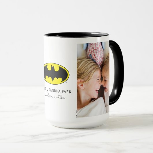 Batman Symbol | Bestes Opa-Foto Tasse (VorderseiteRechts)