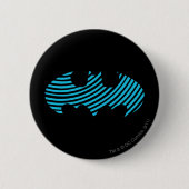 Batman Symbol | Blaue Streifen Button (Vorderseite)