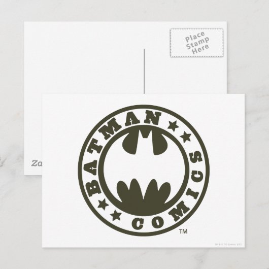 Batman Symbol | COMICEN Postkarte (Vorne/Hinten)