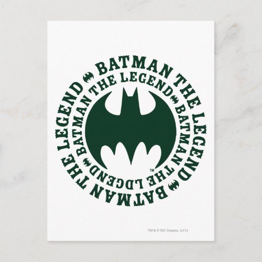 Batman Symbol | Das Legend-Logo Postkarte (Vorderseite)