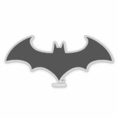 Batman Symbol | Einfache Bat-Silhouette Aufkleber (Vorderseite)