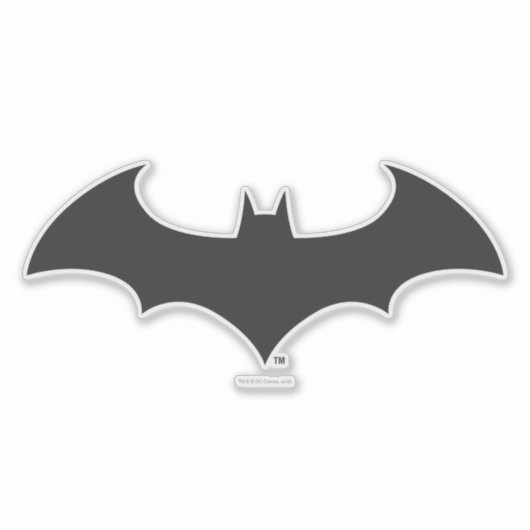 Batman Symbol | Einfache Bat-Silhouette Aufkleber (Vorderseite)