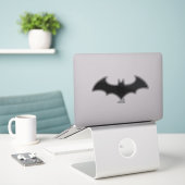 Batman Symbol | Einfache Bat-Silhouette Aufkleber (Laptop auf Schreibtisch)