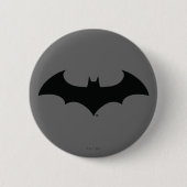 Batman Symbol | Einfache Bat-Silhouette Button (Vorderseite)