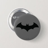 Batman Symbol | Einfache Bat-Silhouette Button (Vorne & Hinten)