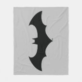 Batman Symbol | Einfache Bat-Silhouette Fleecedecke (Vorderseite)