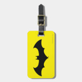 Batman Symbol | Einfache Bat-Silhouette Gepäckanhänger (Vorderseite vertikal)