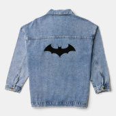 Batman Symbol | Einfache Bat-Silhouette Jeansjacke (Rückseite)