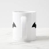 Batman Symbol | Einfache Bat-Silhouette Jumbo-Tasse (Rückseite)