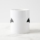Batman Symbol | Einfache Bat-Silhouette Jumbo-Tasse (Vorderseite)