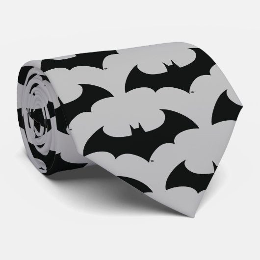 Batman Symbol | Einfache Bat-Silhouette Krawatte (Gerollt)